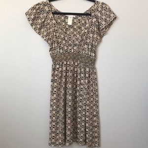 100% silk patterned Anthropologie dress